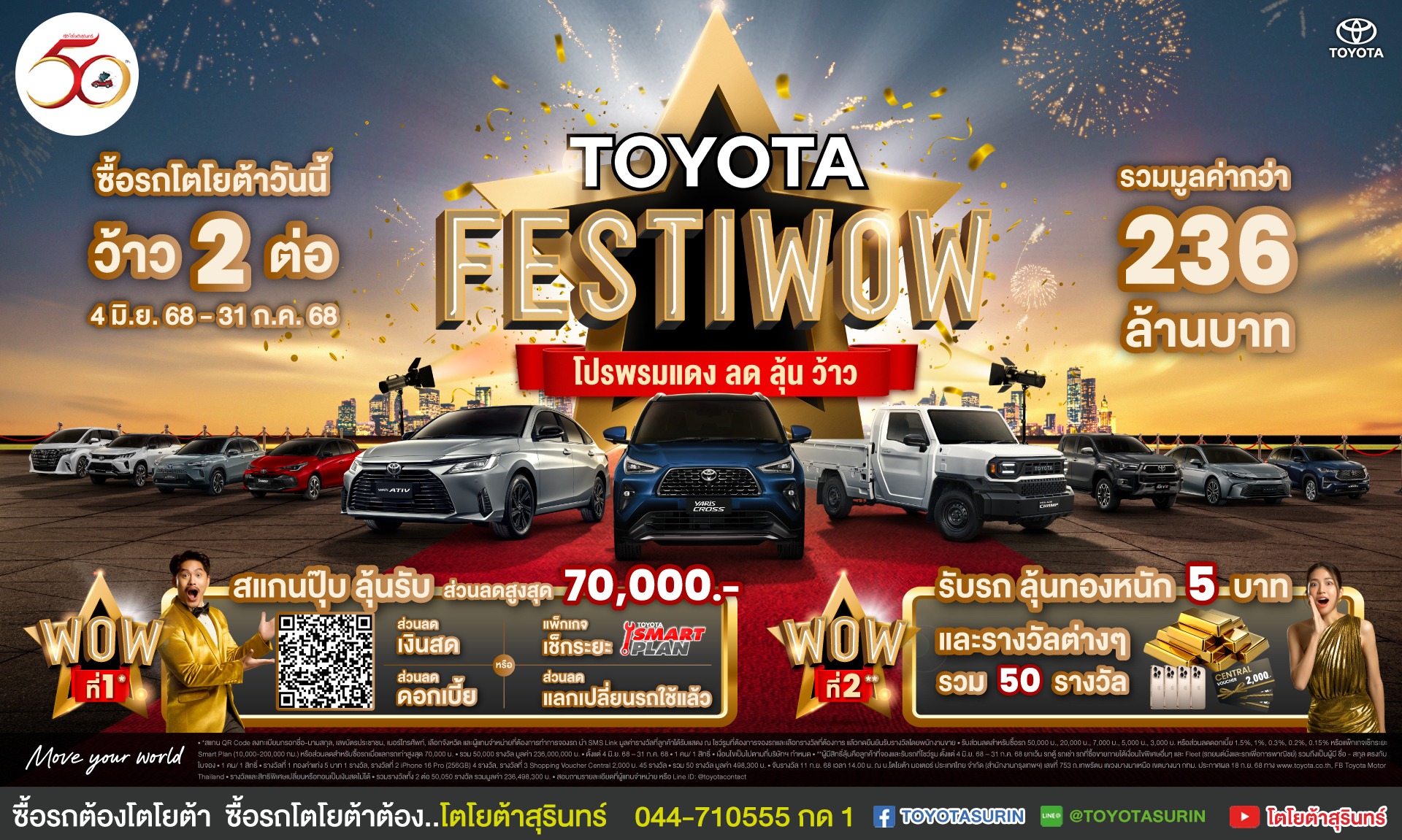 โปรโมชั่น โตโยต้าสุรินทร์